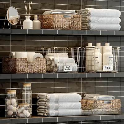 洗浴用品 毛巾 卫浴小件 生活用品-D1